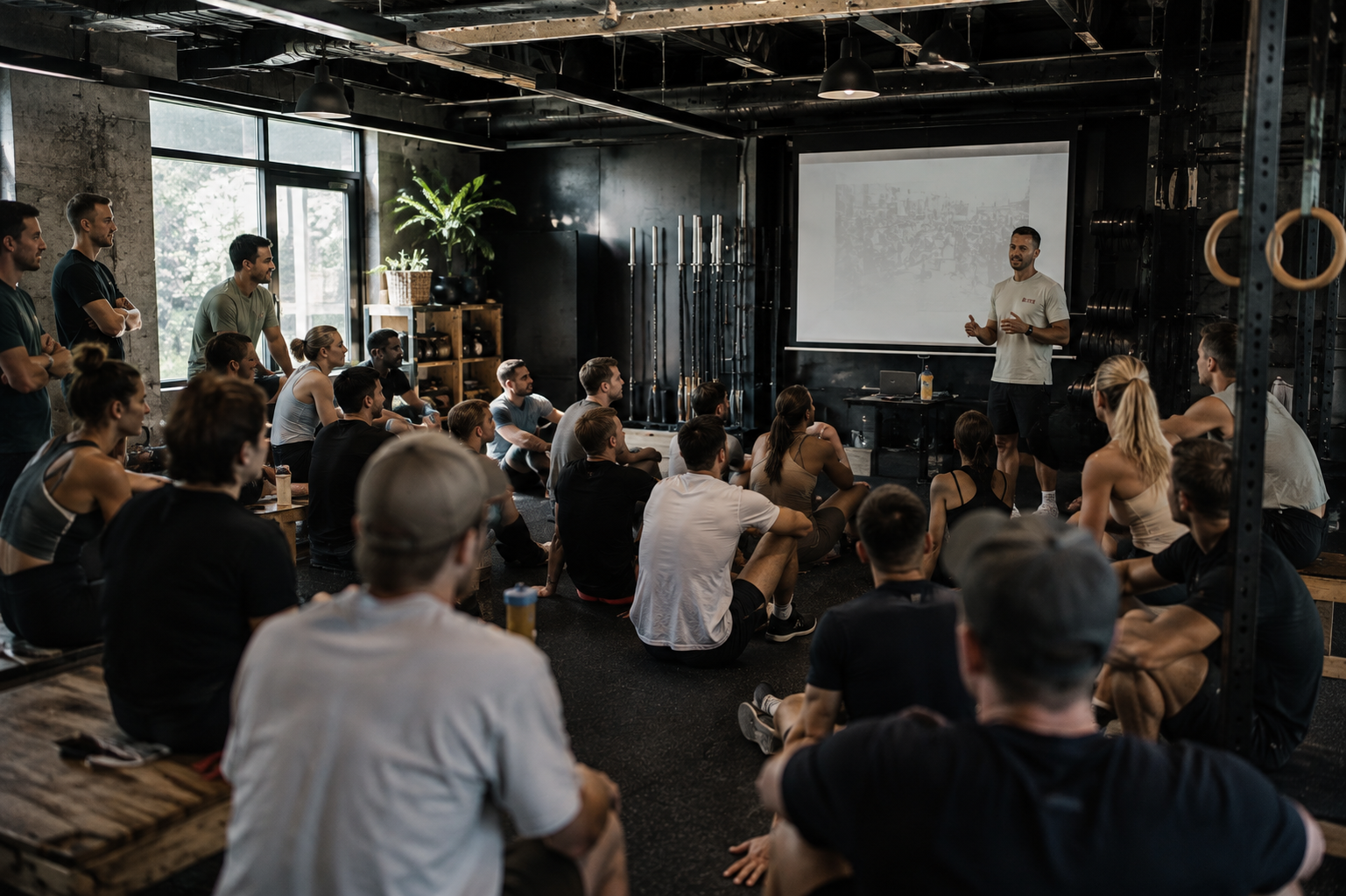 Clinic briefing in de zaal